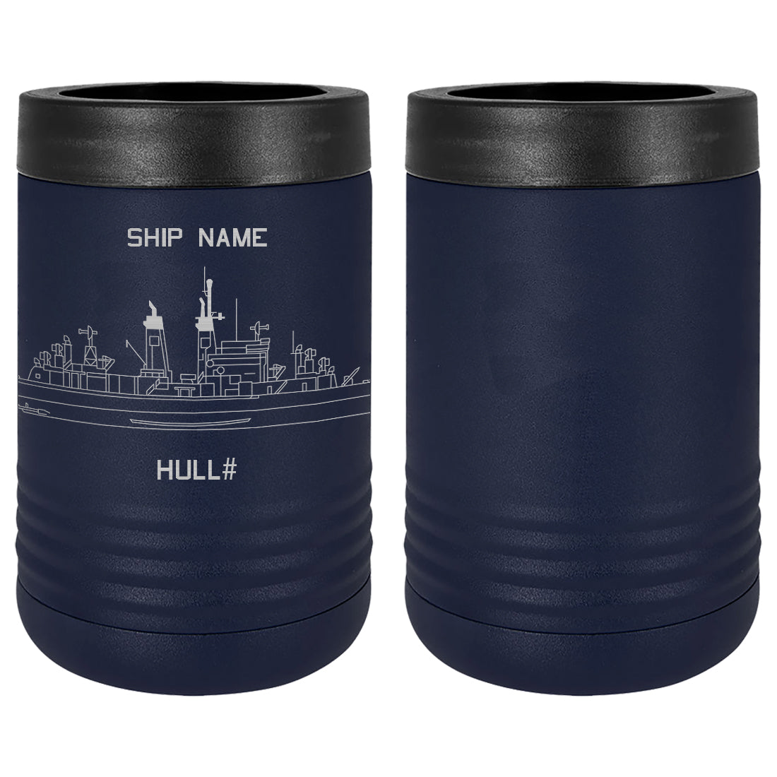 U.S. Navy Custom Ship Laser Engraved Beverage Holder Custom Product LEIH.0237.N