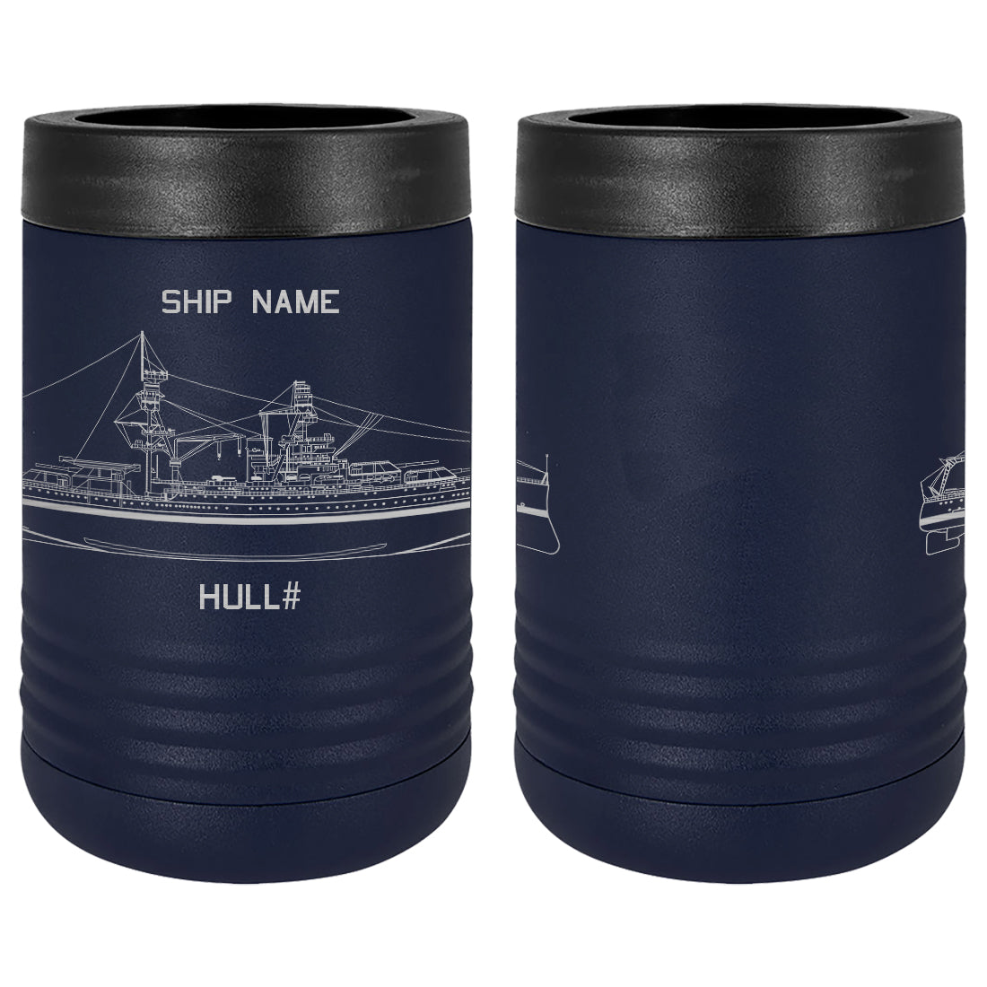 U.S. Navy Custom Ship Laser Engraved Beverage Holder Custom Product LEIH.0239.N