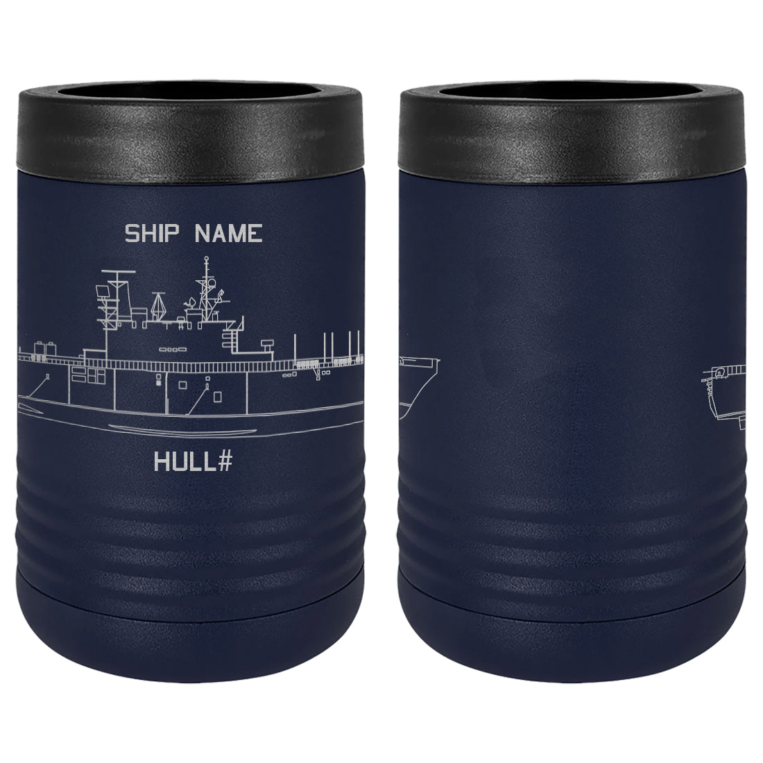 U.S. Navy Custom Ship Laser Engraved Beverage Holder Custom Product LEIH.0249.N
