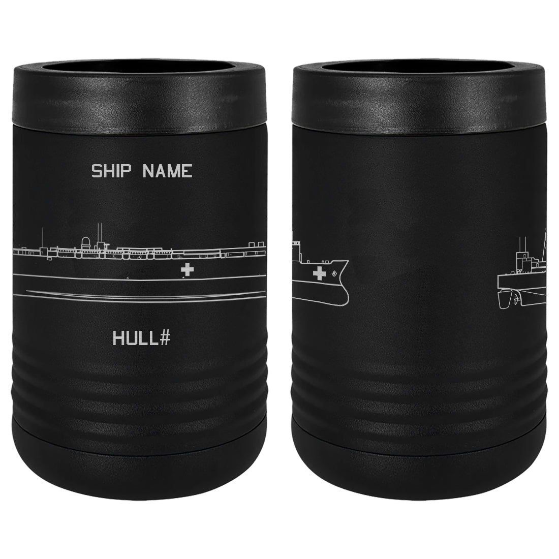 U.S. Navy Custom Ship Laser Engraved Beverage Holder Custom Product LEIH.0252.B