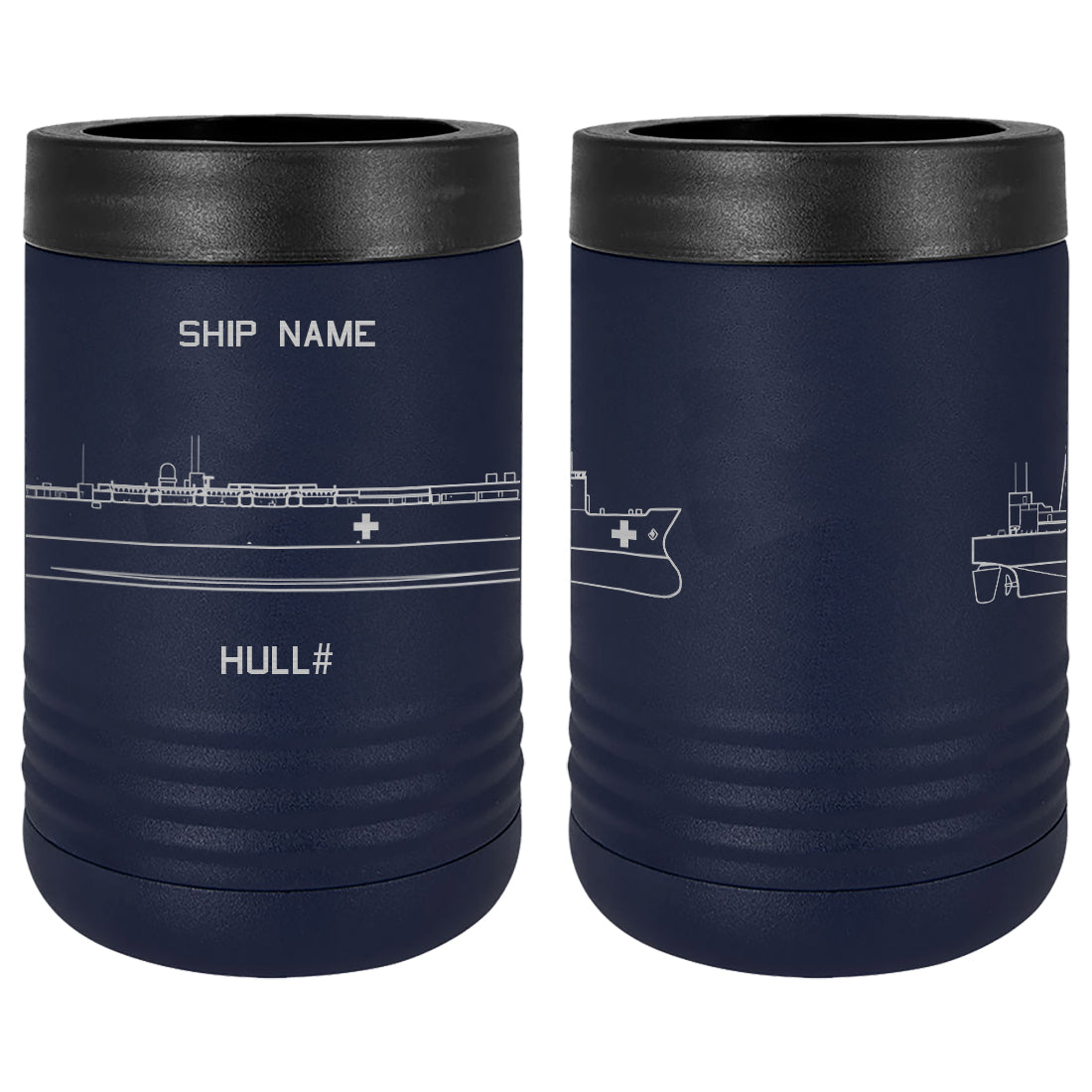 U.S. Navy Custom Ship Laser Engraved Beverage Holder Custom Product LEIH.0252.N