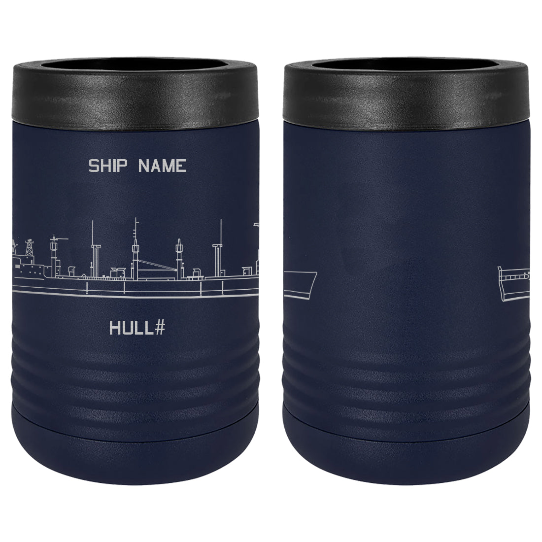 U.S. Navy Custom Ship Laser Engraved Beverage Holder Custom Product LEIH.0258.N