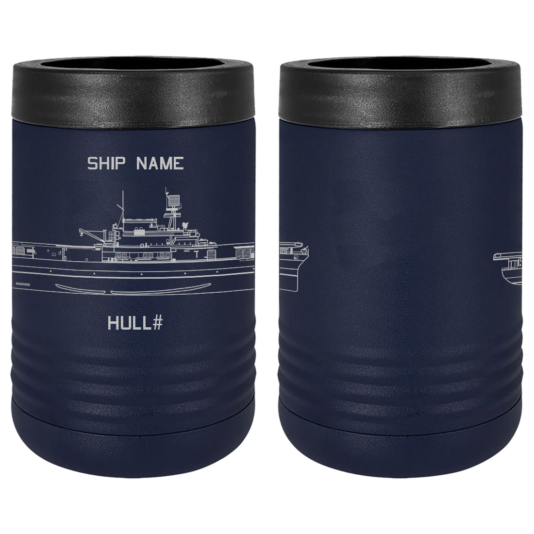 U.S. Navy Custom Ship Laser Engraved Beverage Holder Custom Product LEIH.0260.N
