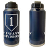 1st Infantry Division Laser Engraved Vacuum Sealed Water Bottles 32oz