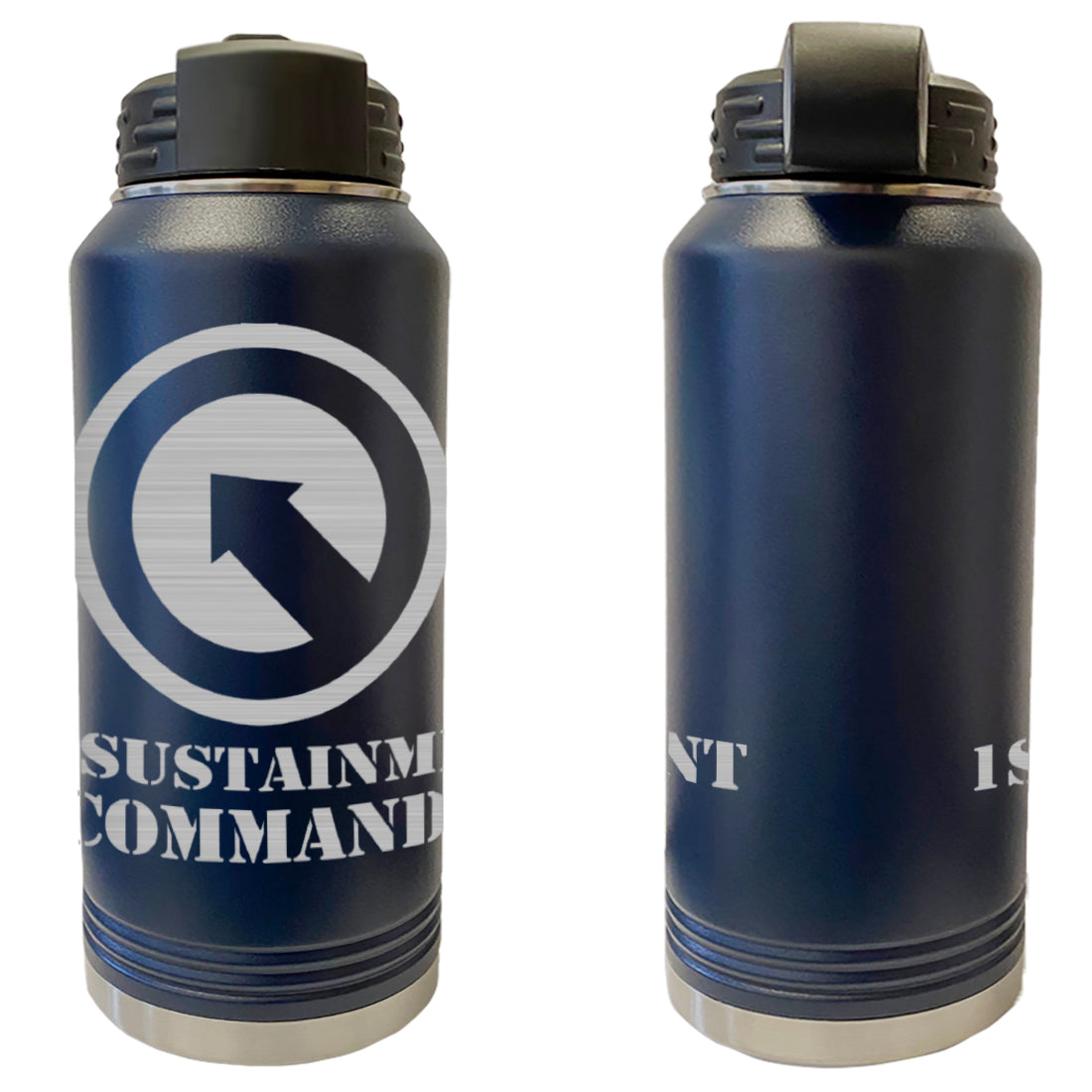 1st Sustainment Command Laser Engraved Vacuum Sealed Water Bottles 32oz Water Bottles LEWB.0073.N