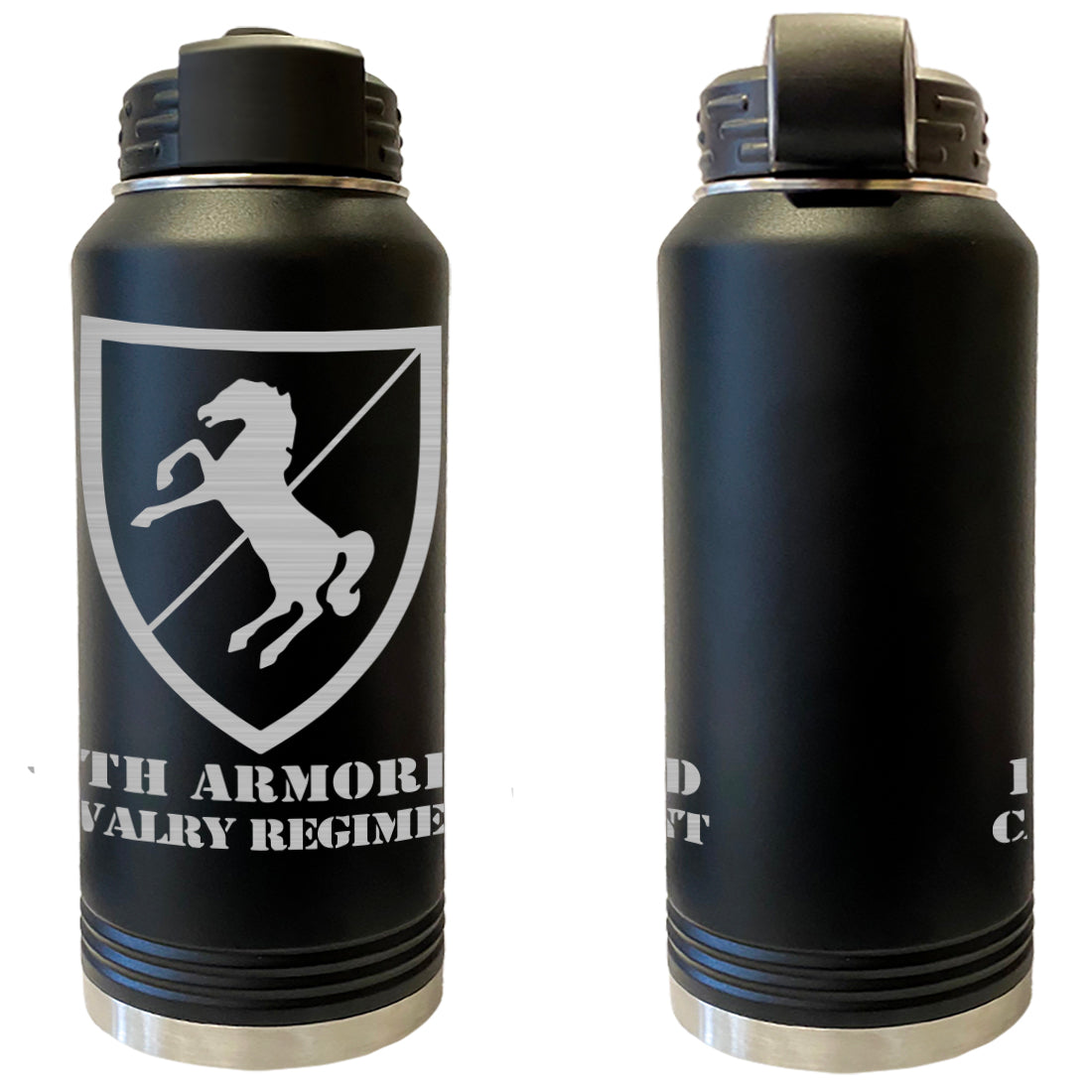 11th Armored Cavalry Regiment Laser Engraved Vacuum Sealed Water Bottles 32oz Water Bottles LEWB.0085.B