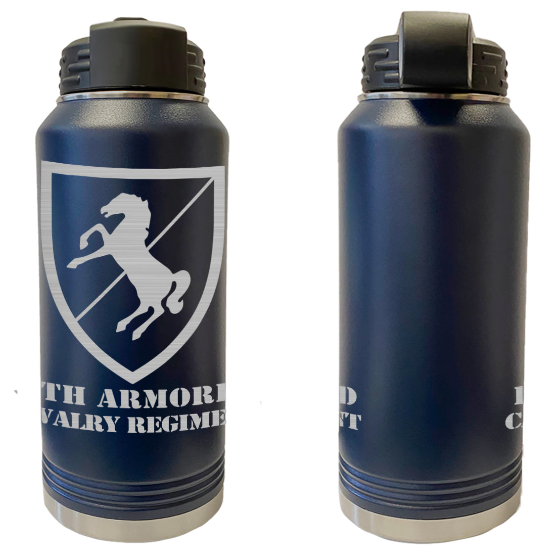 11th Armored Cavalry Regiment Laser Engraved Vacuum Sealed Water Bottles 32oz Water Bottles LEWB.0085.N
