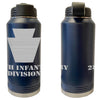 28th Infantry Division Laser Engraved Vacuum Sealed Water Bottles 32oz