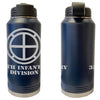 35th Infantry Division Laser Engraved Vacuum Sealed Water Bottles 32oz