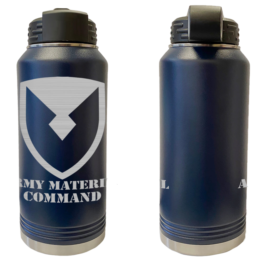 Army Materiel Command Laser Engraved Vacuum Sealed Water Bottles 32oz Water Bottles LEWB.0110.N