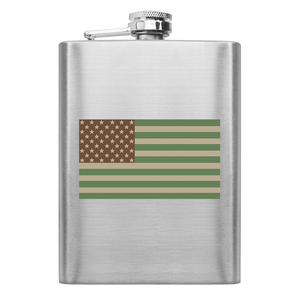 Desert U.S. Flag 8 oz. Flask Flasks