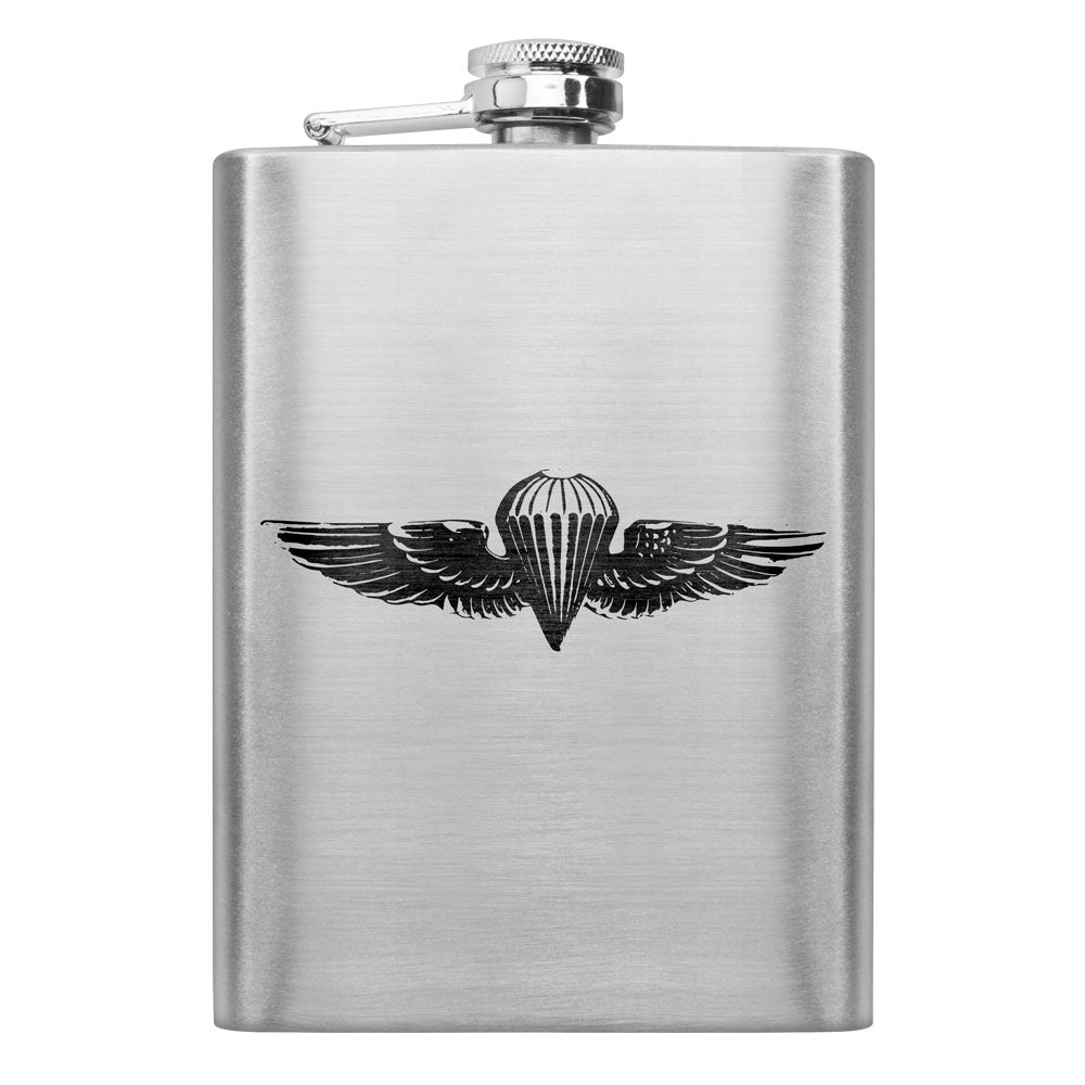 Navy Subdued Badge 8 oz. Flasks Flasks LGFlask.0299