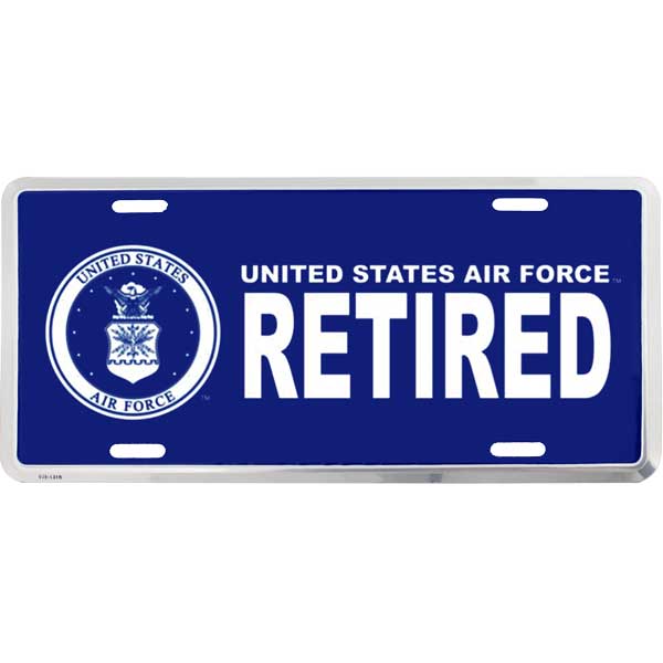 Air Force Retired License Plate License Plates
