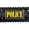 POLICE with Yellow Text Rail Covers