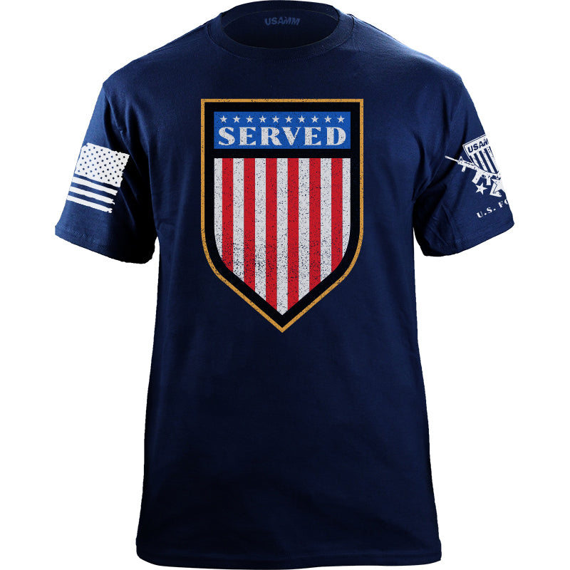 Served Shield T-shirt Shirts YFS.3.035.1.NYT.1
