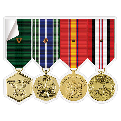 Mini Anodized Medal Rack Sticker Stickers and Decals STKR.MAM.LWB