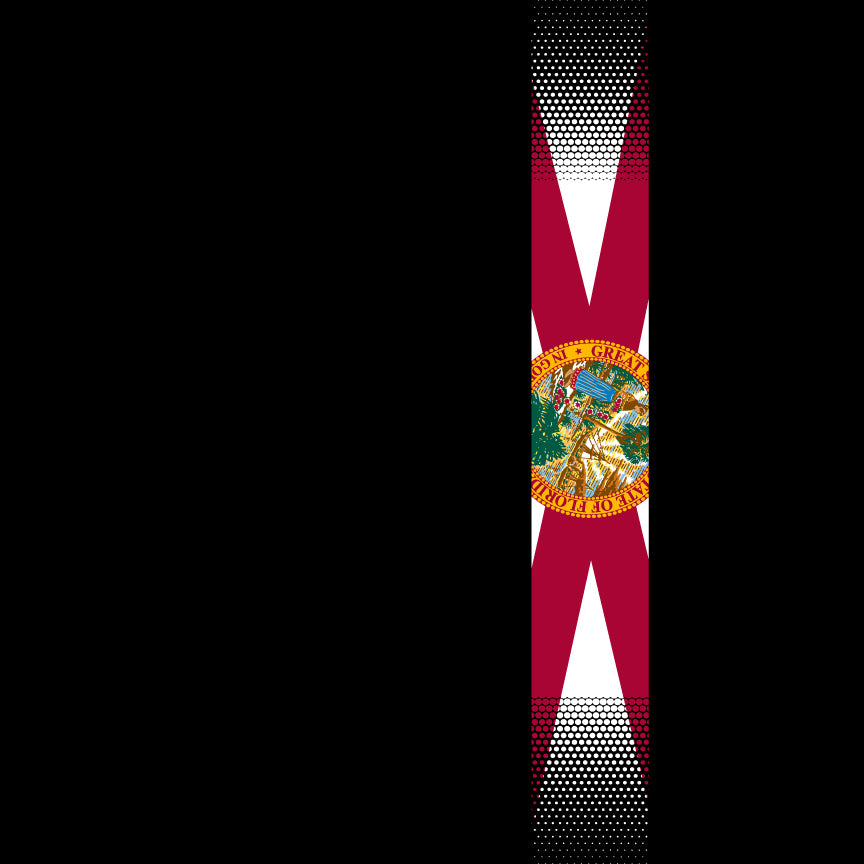 Skinny Vertical Florida Flag Tshirt Shirts