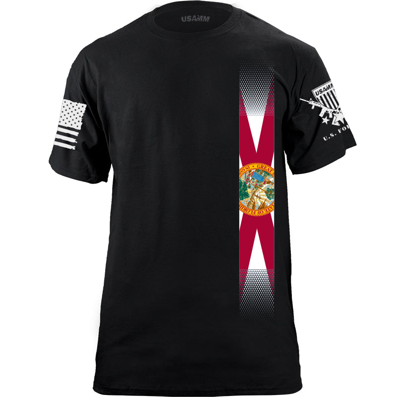 Skinny Vertical Florida Flag Tshirt Shirts