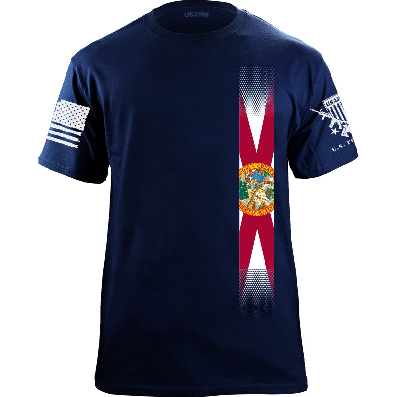 Skinny Vertical Florida Flag Tshirt Shirts