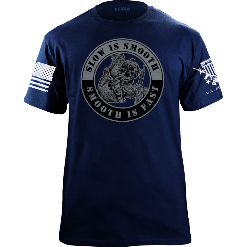 Slow is Smooth Smooth is Fast T-shirt Shirts YFS.3.053.1.NYT.1