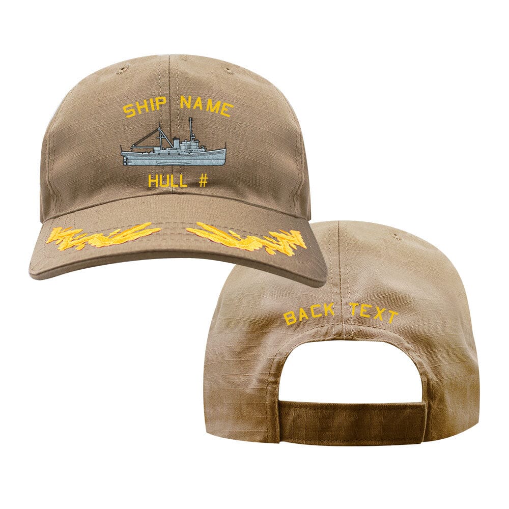 US Navy Custom Ship Cap - Coyote - Sotoyomo Class Tug Boat Hats and Caps SOTOYOMO.COY.CAPTAIN
