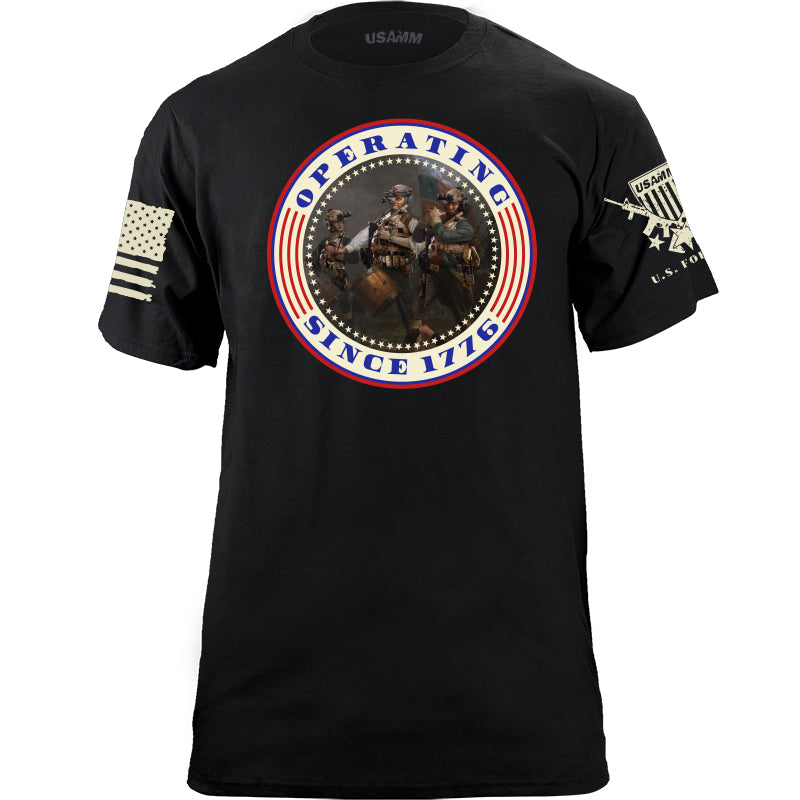 Spirit of 1776 - Operating since 1776 T-Shirt Shirts YFS.3.010.1.BKT.1