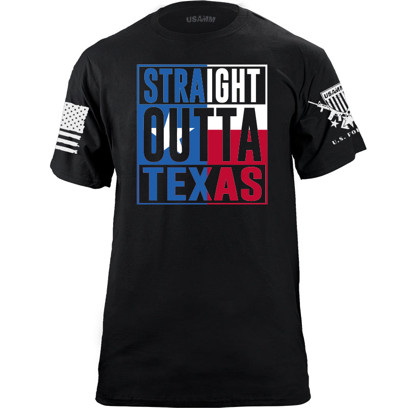 Straight Outta Texas T-Shirt Shirts YFS.5.009.1.BKT.1