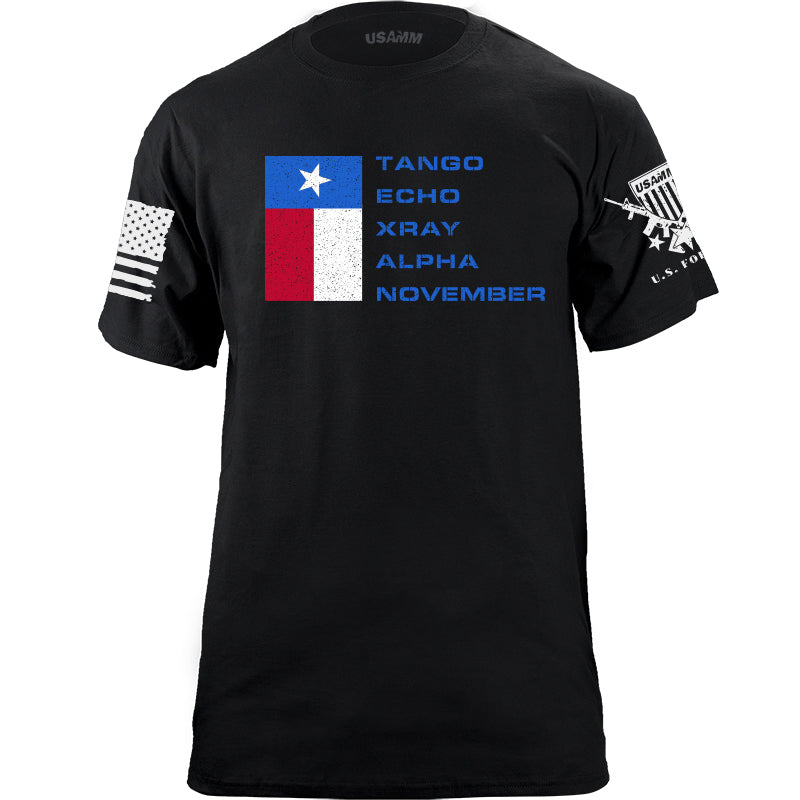 TANGO ECHO XRAY ALPHA NOVEMBER T-shirt Shirts YFS.3.036.1.BKT.1