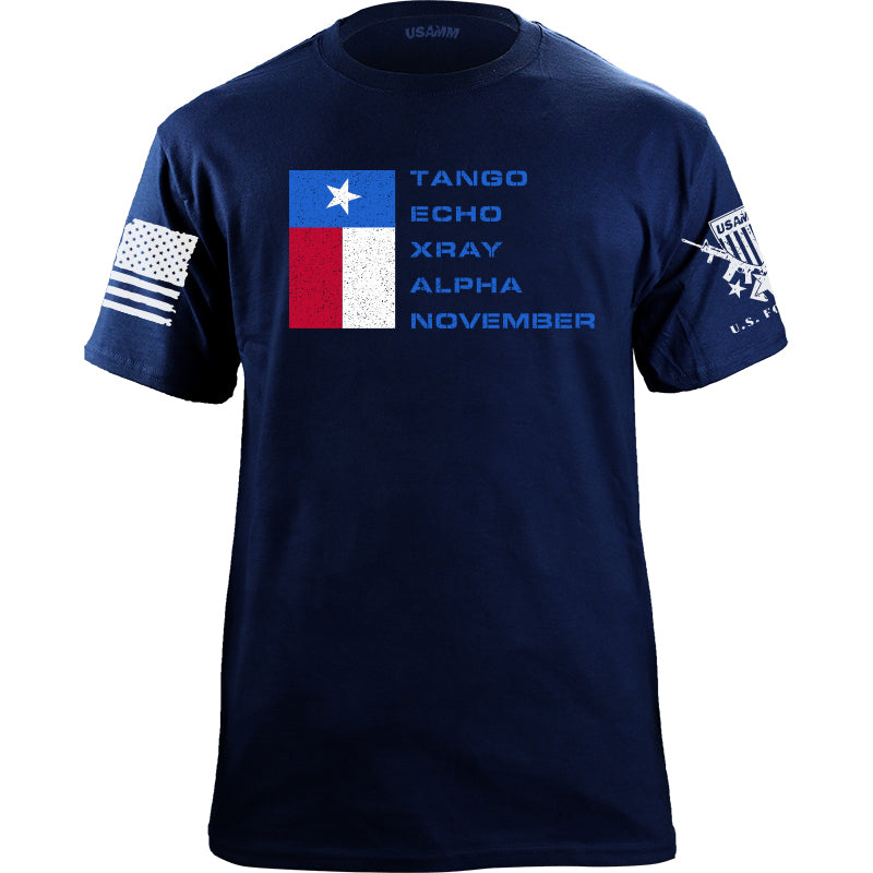 TANGO ECHO XRAY ALPHA NOVEMBER T-shirt Shirts YFS.3.036.1.NYT.1