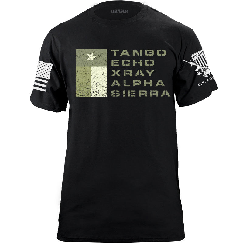 TANGO ECHO XRAY ALPHA SIERRA DRAB T-shirt Shirts YFS.3.037.1.BKT.1