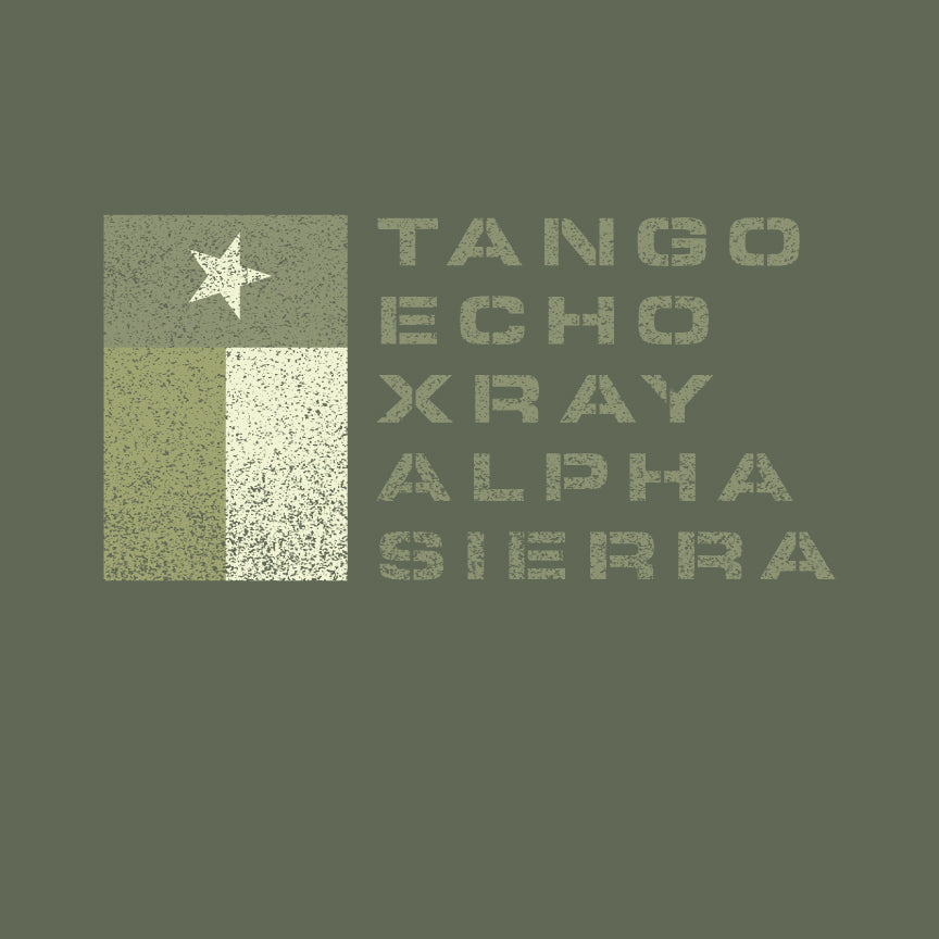 TANGO ECHO XRAY ALPHA SIERRA DRAB T-shirt Shirts