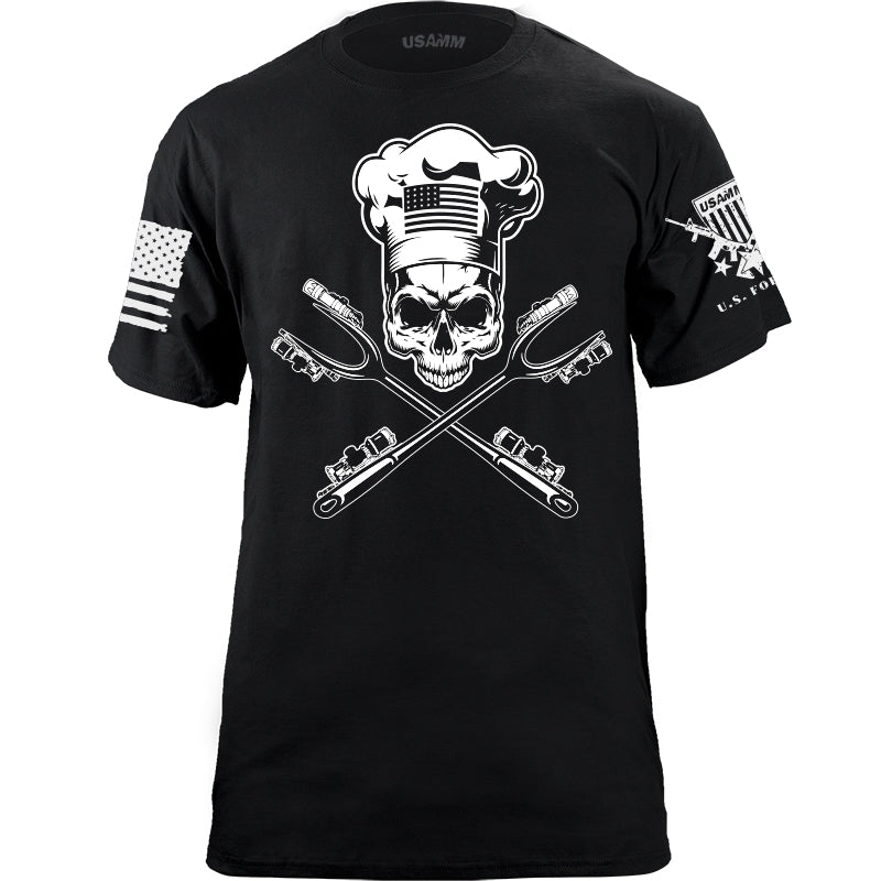 Tactical Grill Crossed Forks T-shirt Shirts YFS.3.045.1.BKT.1