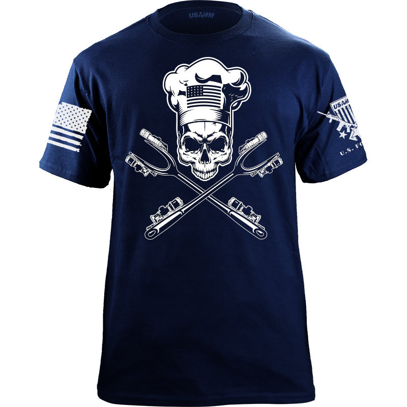 Tactical Grill Crossed Forks T-shirt Shirts YFS.3.045.1.NYT.1