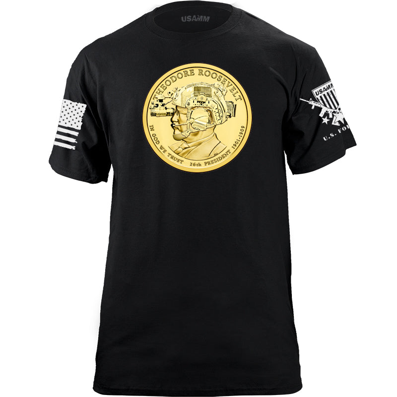 Teddy Roosevelt Coin Operator T-shirt Shirts YFS.3.042.1.BKT.1