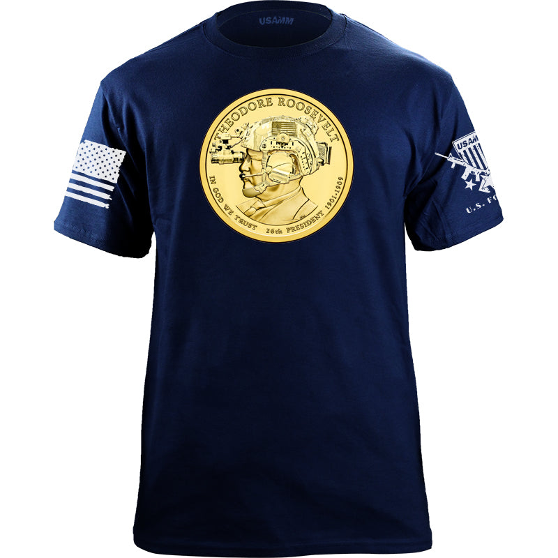 Teddy Roosevelt Coin Operator T-shirt Shirts YFS.3.042.1.NYT.1