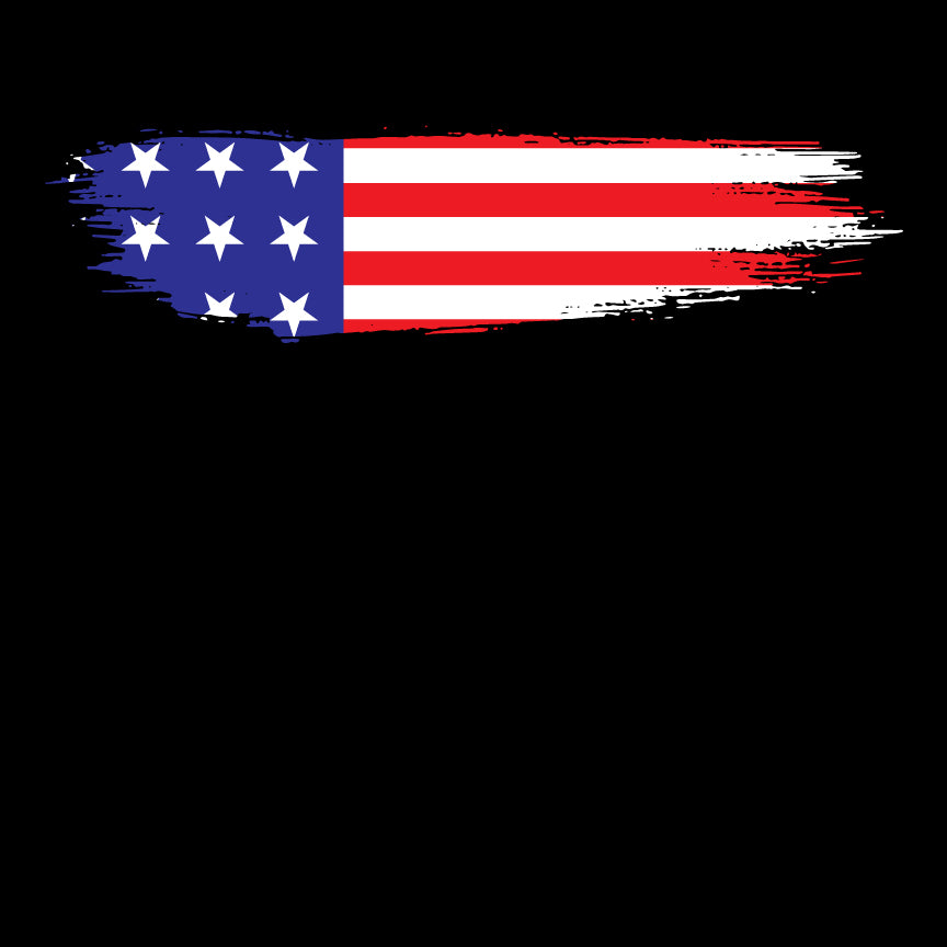 Skinny Horizontal Paint Swatch American Flag Tshirt Shirts