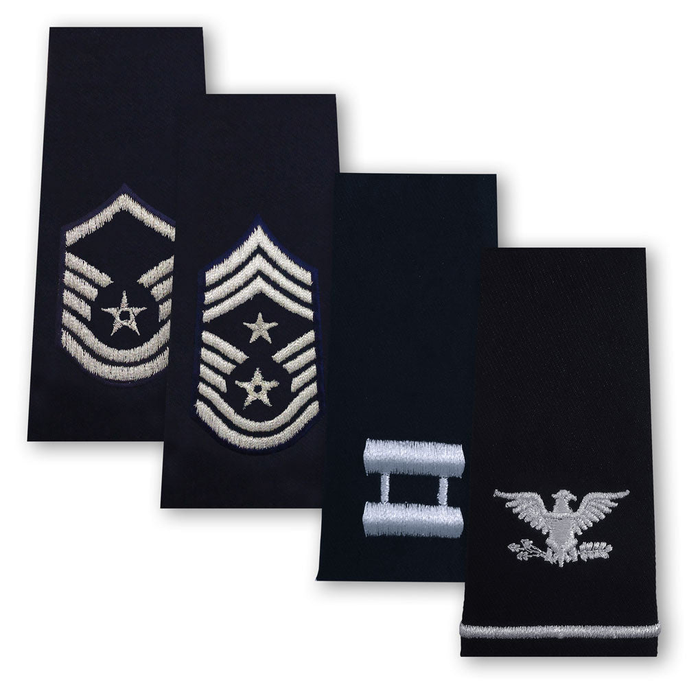 Air Force Epaulets - Enlisted and Officer - Large Size Rank
