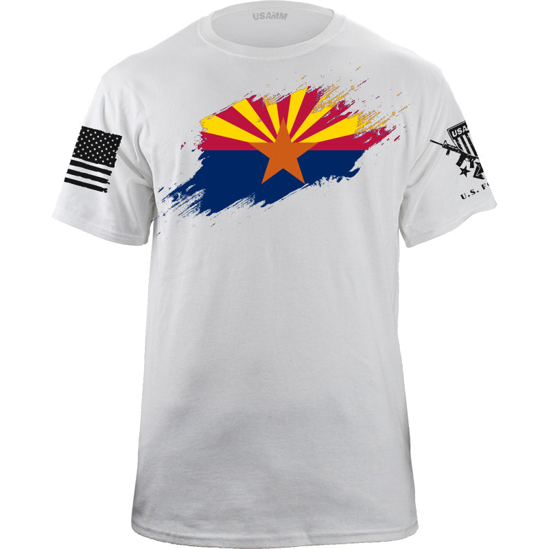 Arizona Flag Paint Swatch T-Shirt Shirts