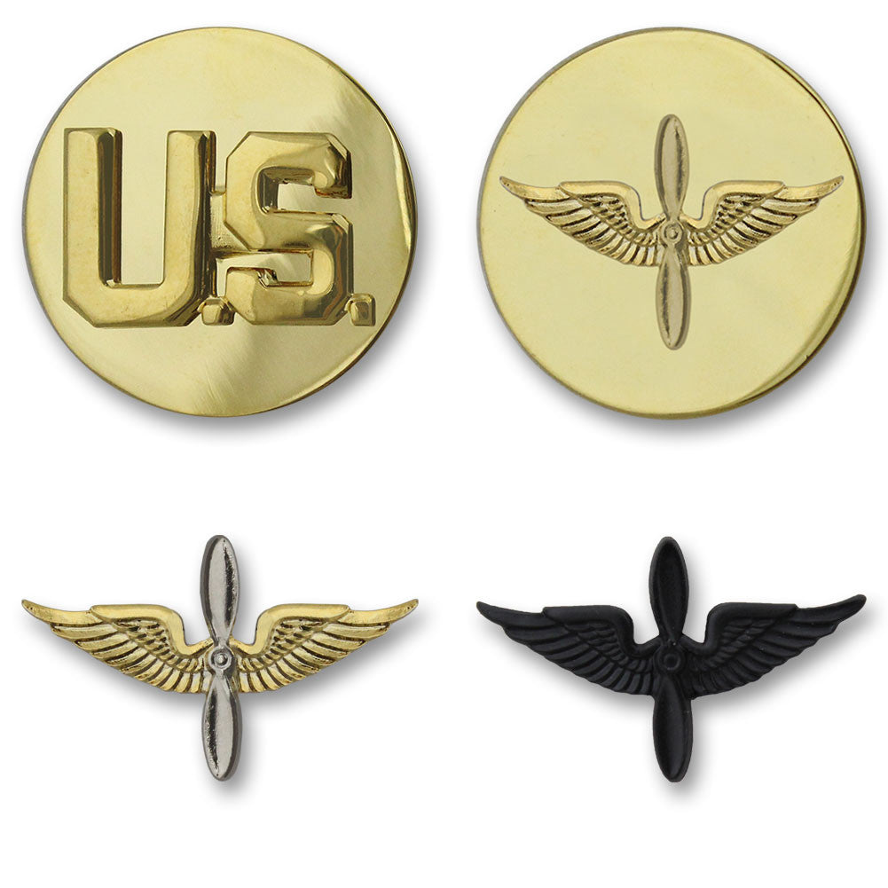 Army Aviation Branch Insignia - Officer and Enlisted Badges