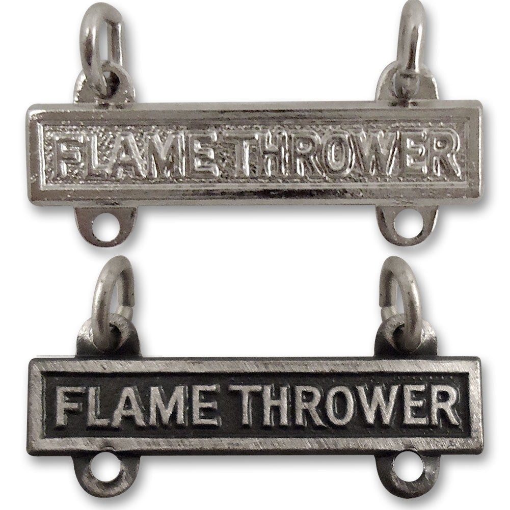 Flame Thrower Bars Badges
