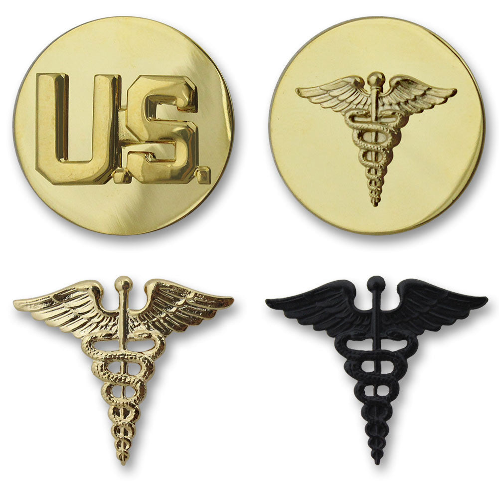 Army Medical Branch Insignia - Officer and Enlisted Badges