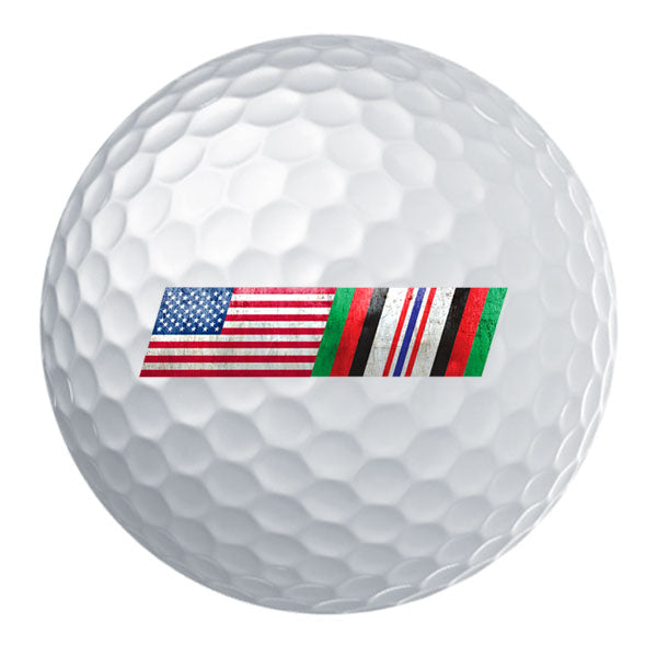 American Flag Afghanistan Campaign Ribbon Blend Golf Ball Set Golf Balls