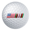 American Flag Afghanistan Campaign Ribbon Blend Golf Ball Set
