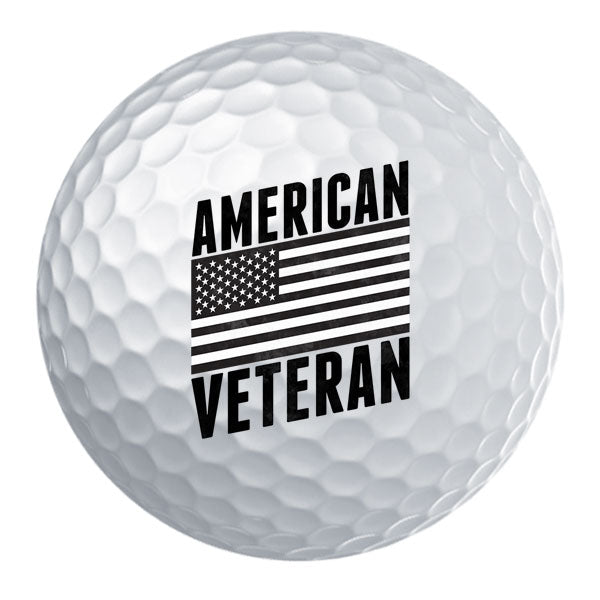 American Veteran Flag Golf Ball Set Golf Balls