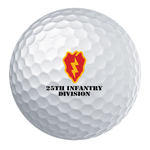 25th Infantry Division Badge Golf Ball Set