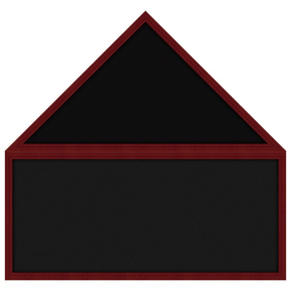 Empty Flag & Memorabilia Shadow Box Display Case without Flag Black