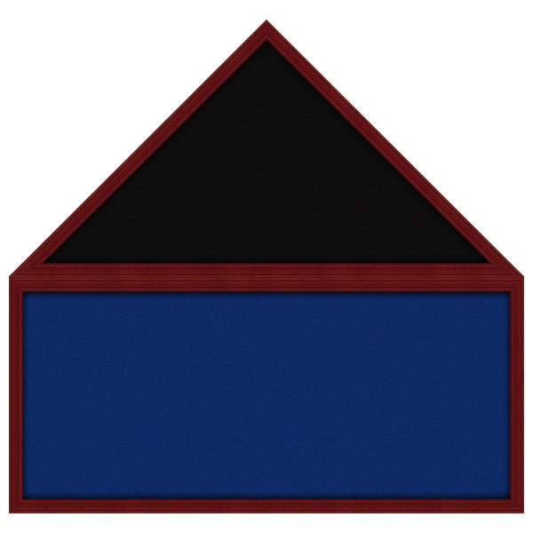 Empty Flag & Memorabilia Shadow Box Display Case without Flag Blue