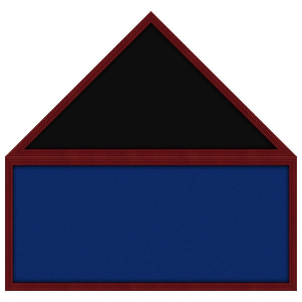 Pre-Assembled Flag and Memorabilia Shadow Box Display Case Blue