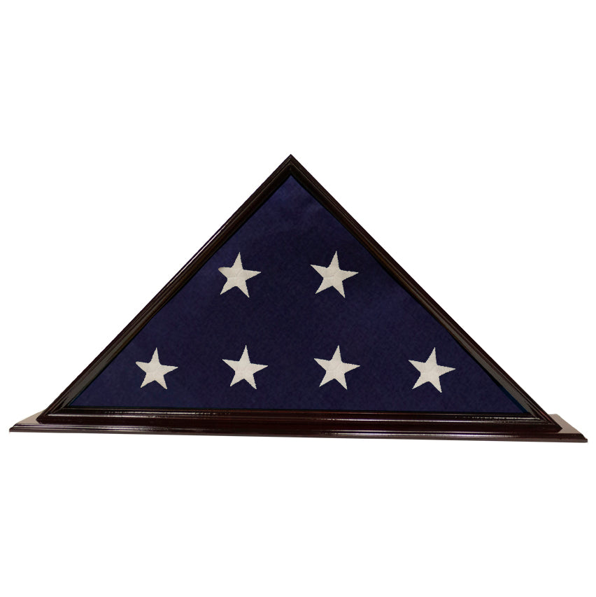 Memorial Flag Case - Cherry Finish Shadow Boxes, Display Cases, and Presentation Cases