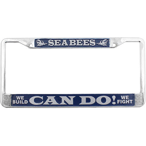 Seabees License Plate Frame License Plates